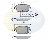 Комплект тормозных колодок COMLINE CBP11147