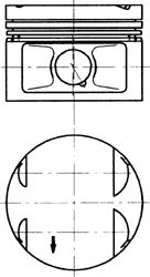 Поршень KOLBENSCHMIDT 94475600