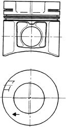 Поршень KOLBENSCHMIDT 93485600