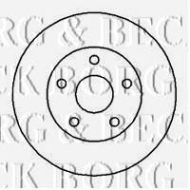 Тормозной диск BORG & BECK BBD5107