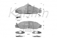 Комплект тормозных колодок KAISHIN D10020