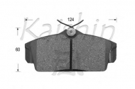 Комплект тормозных колодок KAISHIN D1230