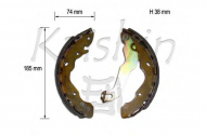 Комлект тормозных накладок KAISHIN K11189