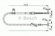 Трос BOSCH 1 987 477 608