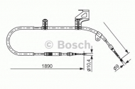 Трос BOSCH 1 987 477 804