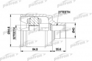 Шарнирный комплект PATRON PCV4016