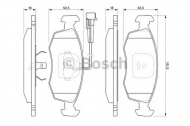 Комплект тормозных колодок BOSCH 0 986 424 515