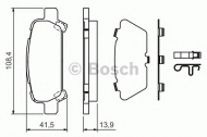 Комплект тормозных колодок BOSCH 0 986 424 650