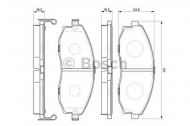 Комплект тормозных колодок BOSCH 0 986 424 670
