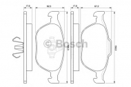 Комплект тормозных колодок BOSCH 0 986 424 701