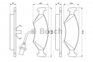 Комплект тормозных колодок BOSCH 0 986 466 403