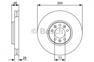 Тормозной диск BOSCH 0 986 479 380