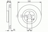 Тормозной диск BOSCH 0 986 479 415