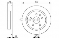 Тормозной диск BOSCH 0 986 479 513