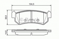 Комплект тормозных колодок BOSCH 0 986 494 133