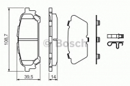 Комплект тормозных колодок BOSCH 0 986 494 232