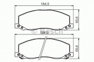 Комплект тормозных колодок BOSCH 0 986 494 298