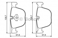 Комплект тормозных колодок BOSCH 0 986 494 325
