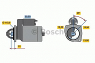Стартер BOSCH 0 001 263 004