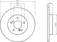 Тормозной диск HELLA PAGID 8DD 355 101-001