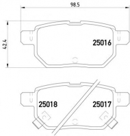 Комплект тормозных колодок HELLA PAGID 8DB 355 014-991