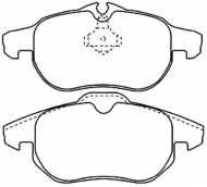 Комплект тормозных колодок ASVA AKD-0325