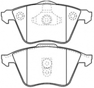 Комплект тормозных колодок ASVA AKD-0334