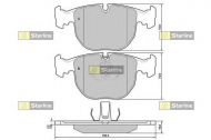 Комплект тормозных колодок STARLINE BD S384