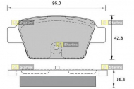 Комплект тормозных колодок STARLINE BD S429