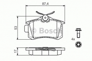 Комплект тормозных колодок BOSCH 0 986 494 514