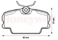 Комплект тормозных колодок BENDIX 571559B