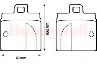 Комплект тормозных колодок BENDIX 571806B