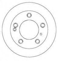 Тормозной диск BENDIX 561556B