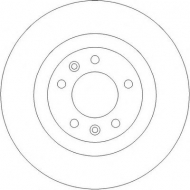 Тормозной диск BENDIX 562253B