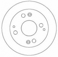 Тормозной диск BENDIX 562282B