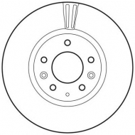 Тормозной диск BENDIX 562633BC