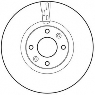 Тормозной диск BENDIX 562641BC