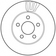 Тормозной диск BENDIX 562709BC