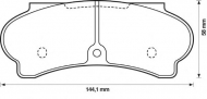 Комплект тормозных колодок BENDIX 571217B