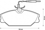 Комплект тормозных колодок BENDIX 571476B
