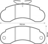 Комплект тормозных колодок BENDIX 571521B