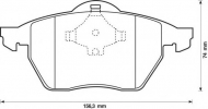 Комплект тормозных колодок BENDIX 571935B