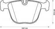 Комплект тормозных колодок BENDIX 571991B