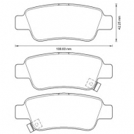 Комплект тормозных колодок BENDIX 572606B