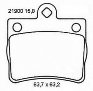 Комплект тормозных колодок BENDIX 573053B