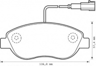 Комплект тормозных колодок BENDIX 573075B