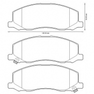 Комплект тормозных колодок BENDIX 573326B