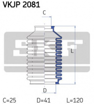 Комплект пыльника SKF VKJP 2081