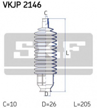 Комплект пыльника SKF VKJP 2146