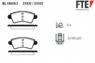 Комплект тормозных колодок FTE BL1892A3